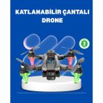 1080P Full Hd Katlanabilir Drone Uzun Uçuş Süreli Hafif Tasarım