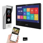 1080P Görüntülü Kapı Telefonu Daire Kapı Zili İnterkom Sistemi, 10 inç Kablolu Dokunmatik Ekran, Kilit Açma Desteği, Hareket Algılama, Ev Villa için Kablosuz Tuya, 32G