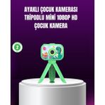 1080P Hd Çocuk Vlog Kamerası – Tripod ve Eğitici Oyunlarl - 7366-9151 - Çok Renkli