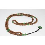 108'li Rudraksha ( Rudrakşa) Tohumu Ve Aventurin Taşlı Mala