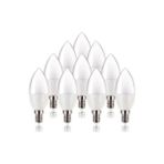 10en 5-7 Watt Buji Mum LED Ampul E14 Ince Duylu 10 Adet Beyaz
