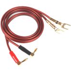 10Ft Hoparlör Kablosu, Ses Sistemleri ve Ev Sineması İçin Altın Kaplama Muz Fişli Profesyonel 12 Awg