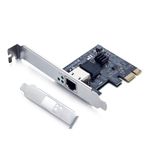 10Gtek 2.5G NIC PCIe Ağ Adaptörü 2500/1000/100Mbps PCIe Gigabit Ethernet Kartı, Tek RJ-45 Bağlantı Noktası, Realtek RTL8125 Denetleyicisi ile, Windows Server/Ubuntu/Centos/Debian'ı Destekleyin