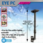 10"İnç 32"İnç Led Lcd Tv için Tavan Askı Aparatı Kademeli