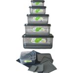 10'lı Mikrodalga Fırın ve Derin Dondurucu Kullanımına Uygun Saklama Kabı 250 ml 500 ml 1 Lt 1,7 lt 2,5 Lt - Şeffaf