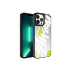 10Line Aksesuar İphone 13 Pro Uyumlu Aynalı Desenli Kamera Korumalı Parlak Zore Mirror Kılıf-Yazı