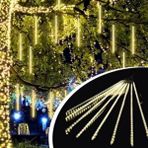 10'lu 45 cm Plastik Meteor LED USB 2M Kablo Sarı Renk Ağaç Işığı – Renk Değiştiren Asmalı Dekoratif Bahçe ve Dış Mekan Aydınlatması (5250)