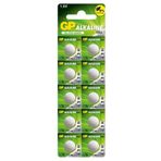 10'lu A76 1.5V Alkalin Düğme Pil LR44-AG13 (GPA76F-2C10)