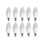 10'lu Ct-4083 Led Ampul-ince E14 Duy-avize Ampülü-beyaz Işık 6400