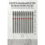 10'Lu Elmas Freze Ucu Seti - Protez Tırnak Kalıcı Oje Manikür Hobi Tesbih 882/031R 723099