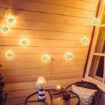 10'Lu Led Disko Topu Işık Mini Ayna Topu Şerit Işık İç Dış Mekan Parti Bahçe Dekoru