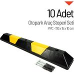 10'lu Oto Park Araç Stoperi PPC 110x15x10 cm