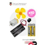 10'Lu Paket Deney Seti (Motor, Pervane, Anahtar, Pil Yuvası, Pil Ve Kablo) - Okul Ve Sınıflar İçin Meb Uyumlu
