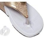 10'lu paket erkek kadın silikon jel şeffaf sandalet tanga parmak koruyucular ped sandalet parmak arası parmak arası terlik ayak parmağı koruma yastıkları (A#)