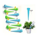 10'lu Set 1,5 Litre (Meşrubat) Şişelere Uyumlu Çiçek Saksı Sulama Aparatı - Ayar Vanalı Otomatik Damlama Sistemi, Pratik Sulama Çözümü