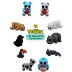 10'lu set ayı hipopotam kedi kuş inek tukan kuşu karga