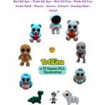 10lu Set Ayı -kuş -voodoo Bebek - Dinazor - Unicorn - Astranot - Kurabiye Adam - Iskelet