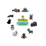 10'lu set fok ayı hipopotam inek goril tavuk penguen karga kedi