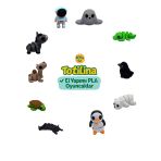 10'lu set fok timsah karga ayı penguen kedi kaplumbağa deve