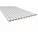 10’Lu Set Led Kanal Profil Alüminyum 13X6mm 1 Metre Sıva Üstü İnce Kasa Opak Pleksi Difüzörlü Lineer Led Kanal 2128 Vitrin