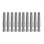 (10'lu SET) Mıknatıslı Torx T30 Bits Uç 75 mm Set Kutulu Manyetik 1/4 Matkap Ucu Tork 7.5 cm Uzunluk