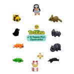 10'lu set penguen fare fil hipopotam kedi timsah tilki karga arı