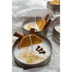 10'lu Soya Wax Kokulu Mum Seti, Metal Kutu, Vanilya, Tarçın, Karanfil - Seçenek 1