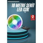 10M Şerit Led İç Mekan Renkli Rgb Şerit Led Kumandalı Mir01654338
