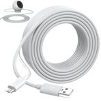 10M/33FT Mikro USB Kablosu Güç uzatma Kablosu eufy İç Mekan Kamera ile Uyumlu E200 WYZE Kam Pan V3 V4 Blink Xiaomi Mi 360°2K Pro Güvenlik Kamerası için Ekstra Uzun Mikro USB Şarj Kablosu, Beyaz