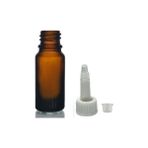 10ML Kahverengi Cam Şişe Getamisin Kapak, 12 Adet, Plastik Üstten Damlalıklı Şişe, Damlatmalı Şişe, Damlatıcı Şişe