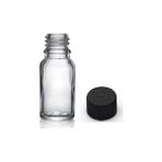 10ML Şeffaf Şişe Düz Kapaklı, 24 Adet, Cam Şişe, Esans Şişesi, Yağ Şişesi, Kozmetik Şişesi