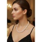 10mm Beyaz Selenit Kolye 340-2