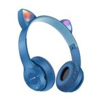 10numara P47m Bluetooth Kedi Kulaklık Katlanabilir Sd Kart Girişli Mikrofonlu Kablosuz Led Işıklı Kulaklık