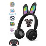 10numara P68 Bluetooth Kulaklık Tavşan Kulağı Detaylı Kablosuz Rengarenk Işıklı Rgb Çocuk Oyuncu Kulaklık