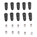 10pcs M4 Plastik Bağlama çubuğu uç Top Eklemi, Rc Link Uçları 1/10 Tarama bağlantısı Eksenel SCX10 I II III Için 4mm Ile Biter