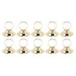 10pcs Tablo Numarası Tutucular Yer Kart Tutucu, Tel Masa İşareti Resim Fotoğraf Tutucu Menü Not Klipler, Evlilik Yıldönümü Partisi Centerpieces Için Küçük Tablo Kartı Tutucuları