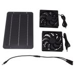 10W Güneş Panel Kiti Sera Için Çift Fanlı, Elektrikli Hayranlar Güneş Tavuk Fan Sehak Fan Fanları Sera Kulübeleri Koruyucu Net Seralar Ile Egzoz Kulübesi Tavuk Evi Köpek
