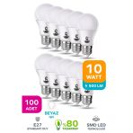 10W Tasarruflu Beyaz Işık Led Ampul 100 Adet