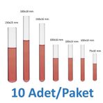 10x100 mm Deney Tüpü Cam ( Test Tube ) x 20 Adet