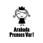 10x13 cm Arabada Prenses Var Araba Laptop Duvar Folyo Sticker