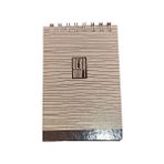 10X15 CM A6 ÇİZGİSİZ 80 YAPRAK KARTON SERT KAPAK TELLİ DEFTER 60 GR KREM RENK KAĞIT