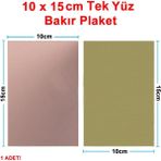 10x15cm Tek Yüz Bakır Plaket Pcb Elektronik Baskı Devre Prototip Test