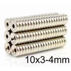 10X3-4Mm Havşa Delikli Neodyum Güçlü Mıknatıs - Neodim Magnet
