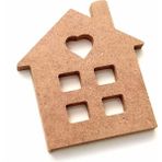 11 cm Boyanabilir Mini Ev Süsü Ham Mdf 6 mm