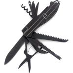 11 Fonksiyonlu Kamp Cep Çakısı Multitool Siyah