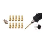 11 Parça Gravür İçin Pirinç Mandren Pens Seti 0.5-3.2 mm
