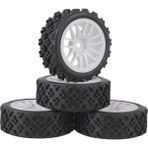 1/10 1/14 1/16 1/18 Off Road Wltoys Için Rc Lastikler 144001 124018 Parça(Yurt Dışından) - Beyaz