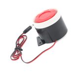 110 DB Minyatür Alarm Sireni, Hırsız Hırsızlığı Önleme Için Ev Güvenliği Ses Alarm Sistemi, 3.5 Mm fiş konnektörlü Premium Plastik Ve Metal Malzemelerden yapılmış, Kolay