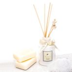 110 ml Ekru Şişe Beyaz Sabun Banyo Kokusu