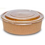 1100 cc Karton ( Kraft ) Salata Kase Kapaklı 25 Adet